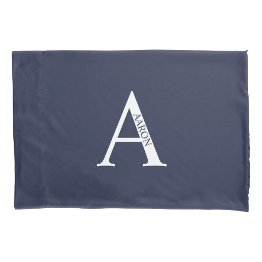 Housse D'oreillers Personalized Monogram and Name Pillow Case (devant)
