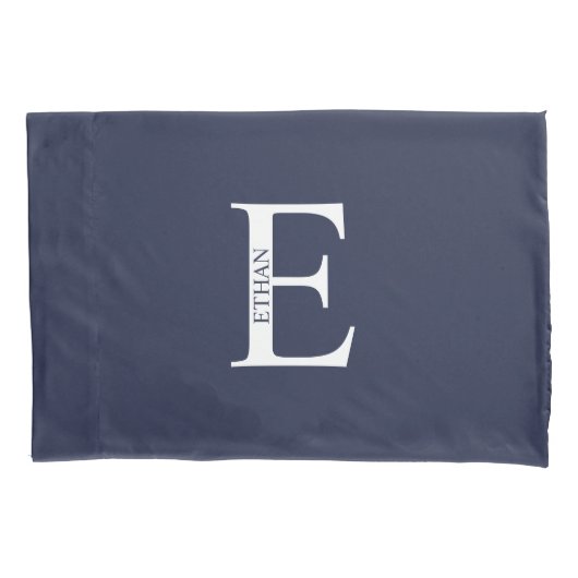 Housse D'oreillers Personalized Monogram and Name Pillow Case (devant)