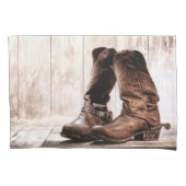 Housse D'oreillers Personnalisé Coussin Coque bottes pays rustique (devant-gauche)