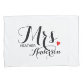 Housse D'oreillers Personnalisé M. et Mme Mariage Couples (devant-Droit)