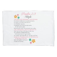 Personnaliser Psaume 23-NIV Bible Scripture Fleurs