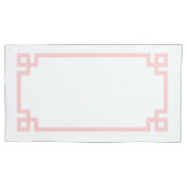 Housse D'oreillers Petal rose grecque clé frontière King taille (devant-gauche)