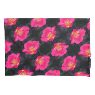 Housse D'oreillers Pétales rose vif Abstrait motif floral