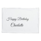 HOUSSE D'OREILLERS PETIT ANNIVERSAIRE DE CUTIE (Dos)