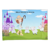 Housse D'oreillers Petit Bo Peep Sheep Monogramme (devant-Droit)
