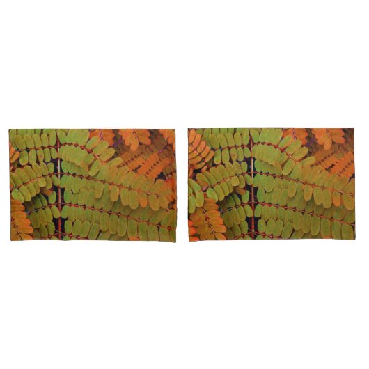 Housse D'oreillers Petit Motif Feuille (devant-Set)