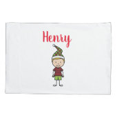 Housse D'oreillers Petit Noël personnalisé (Dos)