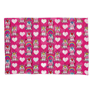 Housse D'oreillers Petites filles Unicorn Pony