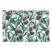 Housse D'oreillers Petits panda sur (Dos-Droit)
