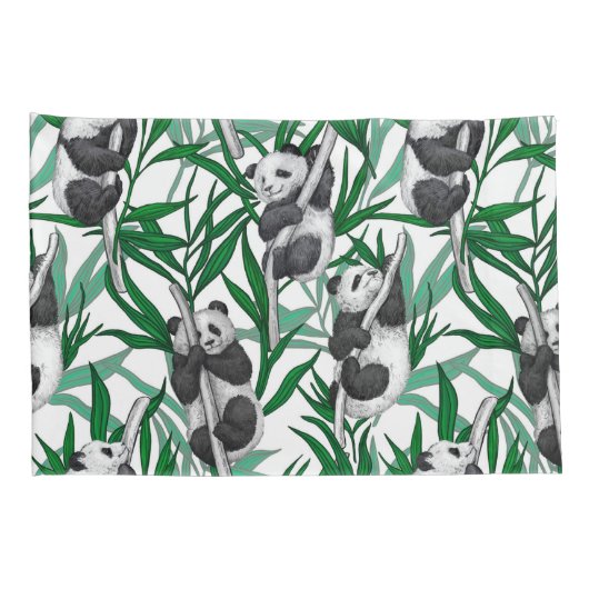 Housse D'oreillers Petits panda sur (Dos-Droit)
