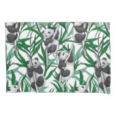 Housse D'oreillers Petits panda sur (devant-gauche)