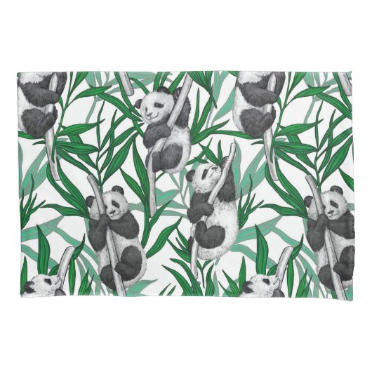 Housse D'oreillers Petits panda sur (devant-gauche)