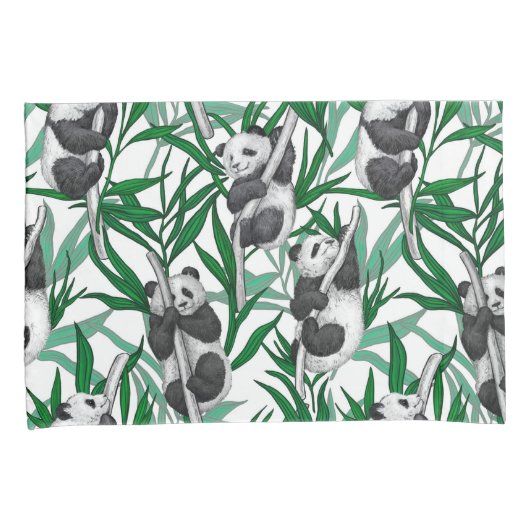 Housse D'oreillers Petits panda sur (devant-Droit)