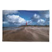 Housse D'oreillers Phare sur la plage (Dos)