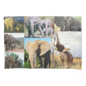 Housse D'oreillers Photo couleur éléphant (devant)