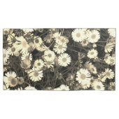 Housse D'oreillers Photo marguerite noir et blanc (devant-gauche)