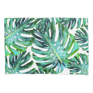 Housse D'oreillers Photographie tropicale élégante de feuille d'Hawaï