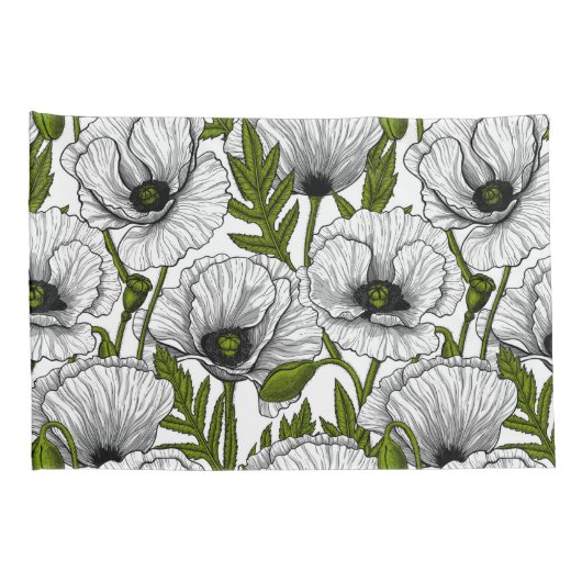 Housse D'oreillers Photos blanches sur blanc (Dos-Droit)