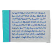 Housse D'oreillers Pi 200 Chiffres Bleu (devant)