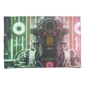 Housse D'oreillers Pièces d'oreillers standard en gris Robot 1 (devant-Droit)