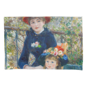 Housse D'oreillers Pierre-Auguste Renoir - Deux soeurs sur la terrass