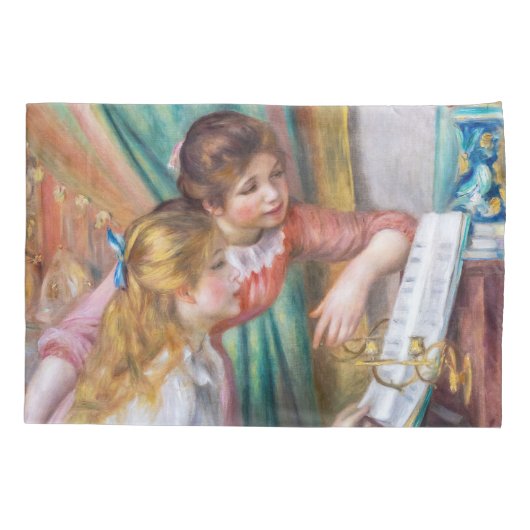 Housse D'oreillers Pierre Auguste Renoir - Jeunes filles au piano (Dos)