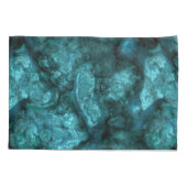 Housse D'oreillers Pierre turquoise abstraite (Dos)