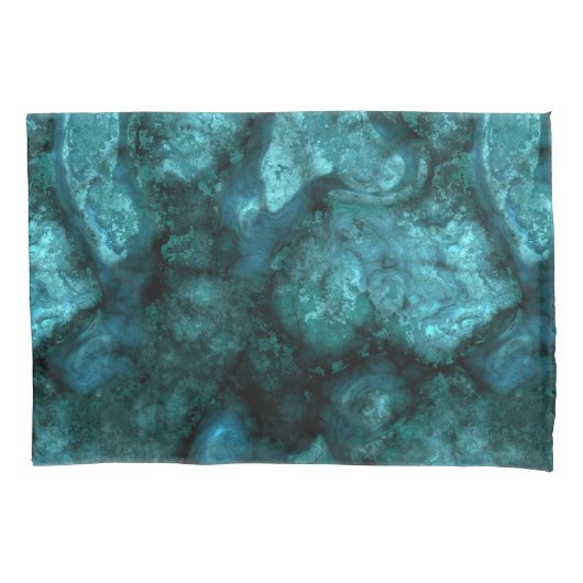 Housse D'oreillers Pierre turquoise abstraite (devant)