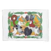 Housse D'oreillers Pigeons de Christmas (devant)