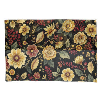 Housse D'oreillers Pillow case flowers pattern 