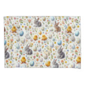 Housse D'oreillers Pillow Cases – Bunnies, Eggs, Chicks & Spring Deco (devant-gauche)