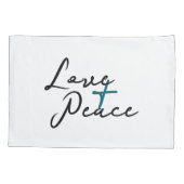 Housse D'oreillers Pillowcase Amour & Paix (Dos)