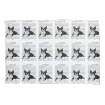 PILLOWCASE - BOSTON TERRIER - TAILLE STANDARD