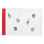 Housse D'oreillers Pillowcase d'animaux aidés personnalisés (Dos)