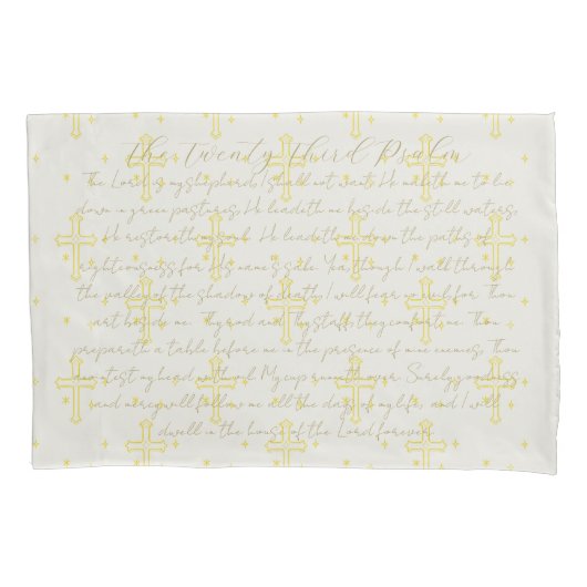 Housse D'oreillers Pillowcase de calligraphie de vingt-troisième psau (devant)
