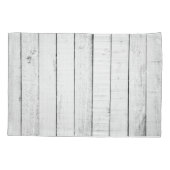 Housse D'oreillers Pillowcase de monogramme gris rustique (Dos)