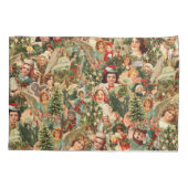 Housse D'oreillers Pillowcase de Noël Vintage (Dos)