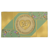 Housse D'oreillers Pillowcase du 24e anniversaire d'Opal (devant-Droit)