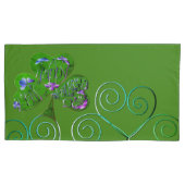 Housse D'oreillers Pillowcase du shamrock St. Patrick (devant-gauche)