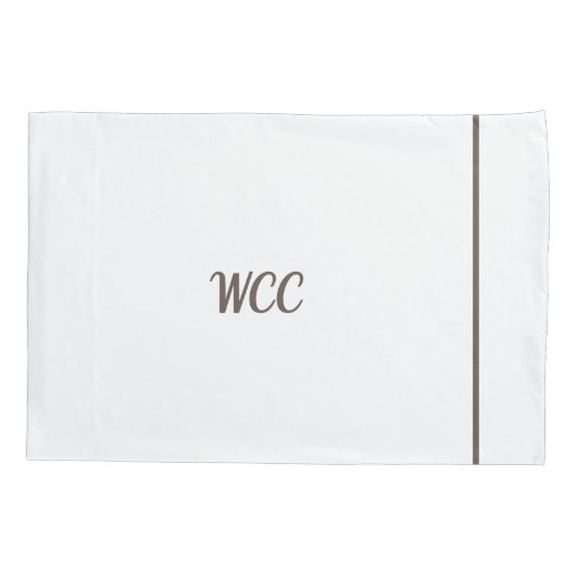 Housse D'oreillers Pillowcase monogramme (Dos)