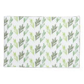 Housse D'oreillers Pillowcase Motif feuille (Dos)