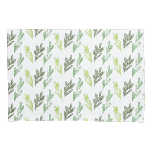 Housse D'oreillers Pillowcase Motif feuille (devant)