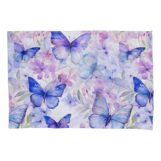 Housse D'oreillers Pillowcase motif papillon (devant)