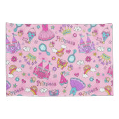 Housse D'oreillers Pillowcase Princess Rose (paire) (Dos-Droit)
