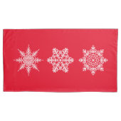 Housse D'oreillers Pillowcase Set King Snowflakes (devant-gauche)
