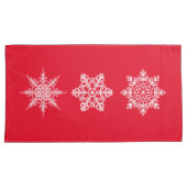 Housse D'oreillers Pillowcase Set King Snowflakes (devant-Droit)