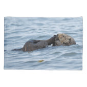 Housse D'oreillers Pillowcase standard de la loutre (Dos)