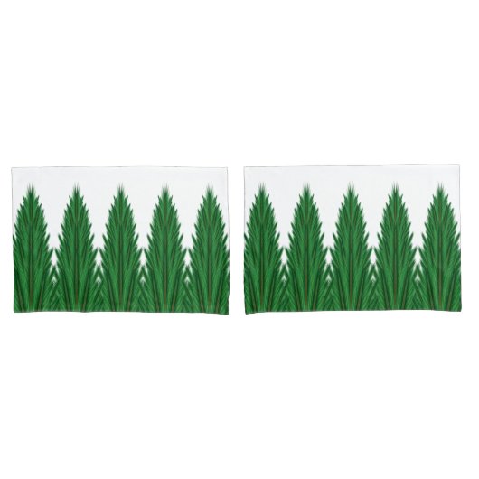 Housse D'oreillers Pillowcase standard de Pins en miroir (devant-Set)