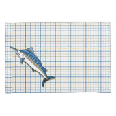 Housse D'oreillers Pillowcases - Blue Marlin sur Plaid (devant-Droit)