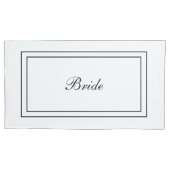 Housse D'oreillers Pillowcases de mariée et de mariée (devant-gauche)